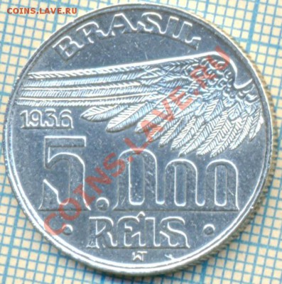 Бразилия,5000рейс,1936,серебро,до 13.07.2011г 22.00по Москве - Бразилия 5000
