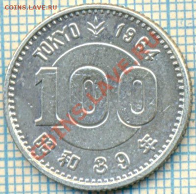 Япония, 100йен,1964,серебро,до 14.07.2011г 22.00 по Москве - Япония100йен