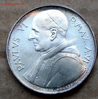 Ватикан 500 лир 1968 UNC до 22-00 30.07 - IMAG2368~2