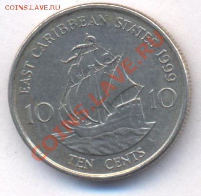 Карибы 10 центов 1999 г.До 11.07.11 г. 21-00 МСК. - Карибы.1