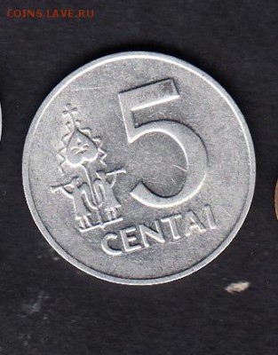 Литва 1991 5с  с рубля до 01 08 - 22