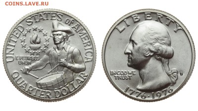 США. 25 центов 1976 г. Барабанщик. До 04.08.19. - DSH_1699.JPG