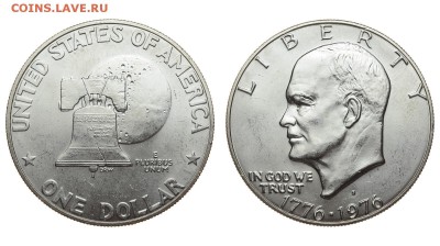 США. 1 доллар 1976 г. Эйзенхауэр. Колокол. До 04.08.19. - DSH_1723.JPG