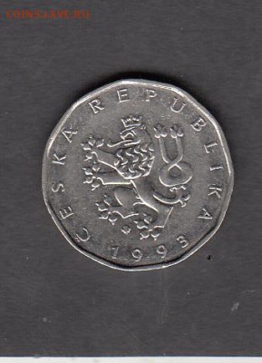 Чехия 1993 2 кроны без обращения до 03 08 - 42а