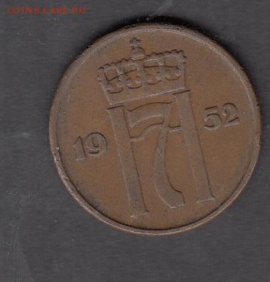 Норвегия 1952 5о с рубля до 03 08 - 207