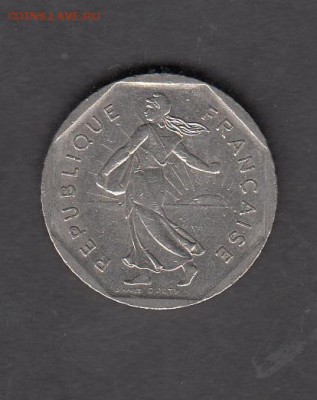 Франция 1979 2 франка с рубля до 03 08 - 209
