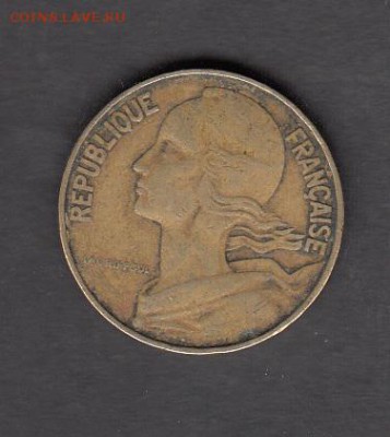 Франция 1964 20 сантим  с рубля до 03 08 - 211а