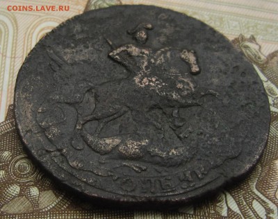 2 копейки 1758 Перечекаен с крестового пятака и "облачника" - IMG_4706.JPG