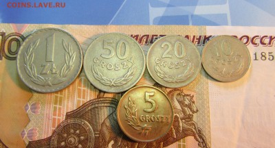 Польша 1 злотый 50,20,10,5 грошей 1949 г   до  29.03 - IMG_2676.JPG