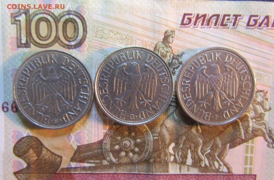 ГЕРМАНИЯ ФРГ 1 МАРКА G.F 1969-90 г -3 шт    до 06.08.   22ч - IMG_6361.JPG