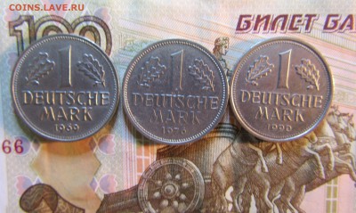 ГЕРМАНИЯ ФРГ 1 МАРКА G.F 1969-90 г -3 шт    до 06.08.   22ч - IMG_6357.JPG