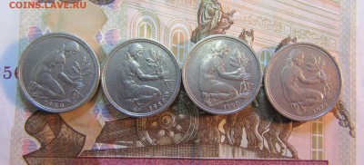 ГЕРМАНИЯ ФРГ 50 пфеннигов G.D -4 шт 1950-90гг   06.08 - IMG_6393.JPG