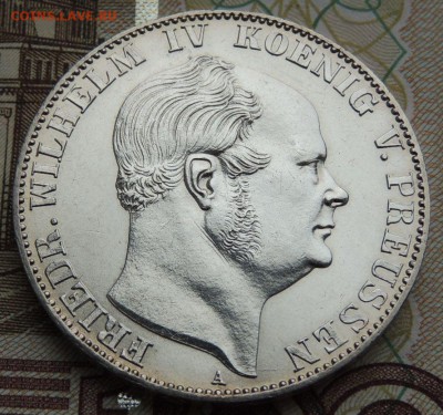 Пруссия 1 Талер 1860 г. "Фридрих Вильгельм IV" - DSCN9715.JPG