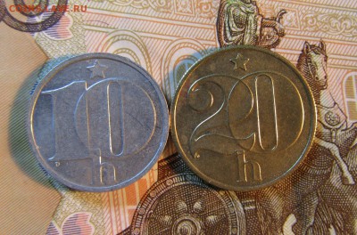ЧЕХОСЛОВАКИЯ 10,20 геллеров 1982-85 гг    до 06.08 - IMG_6318.JPG