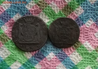 2 монеты Сибирь уставшая: коп 1776, денга 1774 до 06.08.2019 - 20190801_112319 а