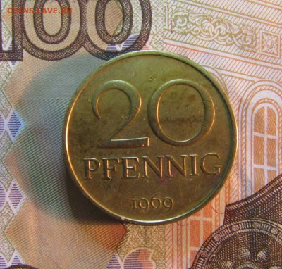 ГЕРМАНИЯ ГДР 20 пфеннигов 1969 г     06.08 - IMG_5196.JPG