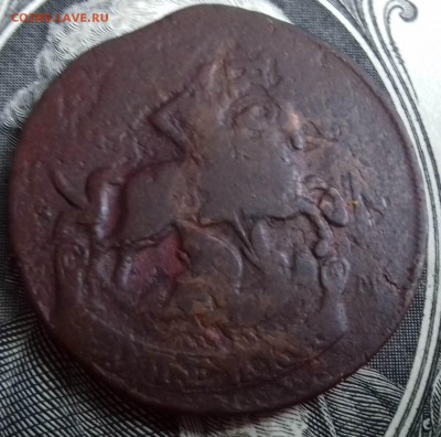 Копейка 1788 ММ перечекан с 2 копеек1762. - 20190802_092512