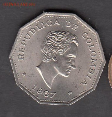 Колумбия 1967 1 песо без обращения до 06 08 - 97а