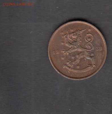 Финляндия 1939 10 пенни до 06 08 - 125а