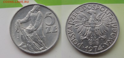 Польша 5 злотых 1974 до 9.08.2019 - Польша 5 злот.JPG