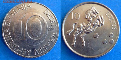 Словения - 10 толаров 2004 года до 10.08 - Словения 10 толаров 2004
