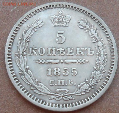 5 копеек 1855 СПБ HI до 08.08.2019 - монеты 493
