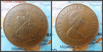 Джерси 2 пенса, 1990 - 3