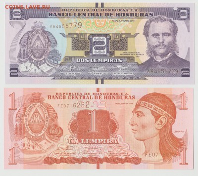 Гондурас 1, 2 и 10 лемпир 2010-14 UNC Фикс до 10.08 22:10 - IMG_20190205_0002