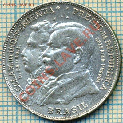 Бразилия,2мильрейс,1922,серебро,до14.07.2011г. 22.00 по Моск - 2000 Бразилия