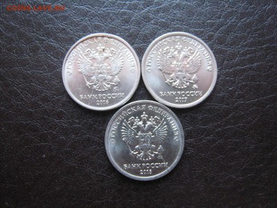 Разные Расколы -см.фото 1 руб. 2016-2018 - 3 монеты - IMG_4580.JPG