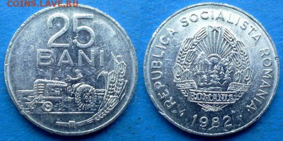 Румыния - 25 бань 1982 года до 11.08 - Румыния 25 бань 1982