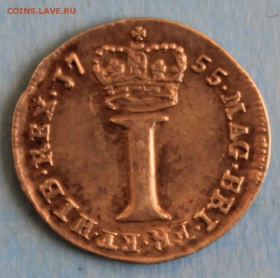 RAR БРИТАНИЯ пенни 1755г. ГЕОРГ-II MAUNDY до 12.08 в 22-00 - IMG_8197.JPG
