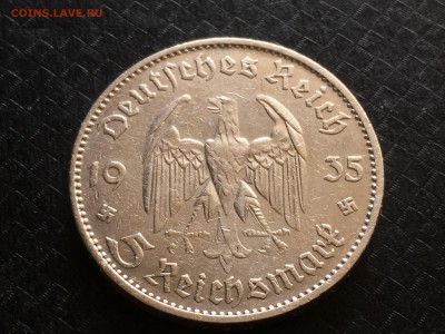Германия 5 марок 1935D,1938A ,10 пфеннингов1938 до 10.08 - image