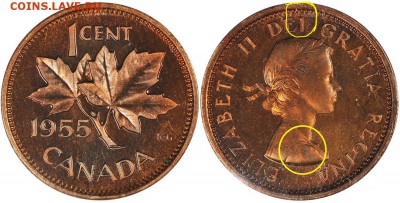 1 цент 1955г Канада. Редкость ??? - 1-cent-1955