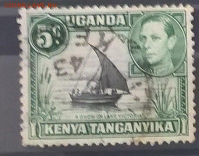 Колонии Кения Уганда 1938 1м 5ц до 12 08 - 7