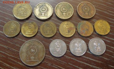 ШРИ-ЛАНКА - 16 монет ходячки С РУБЛЯ до 13.08, 22.00 - Шри-Ланка разнобой много монет _2.JPG