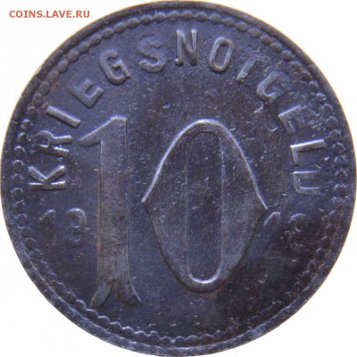 Нотгельд Шпеер 10 пфенниг 1918 до 11.08.19 22 мск - Шпеер 10 пфенниг 19181