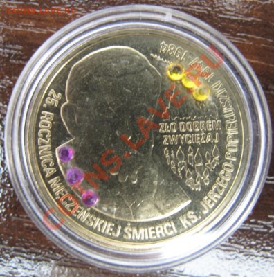 Польша, 2 злотых с кристаллами, Ежи Попелюшко, 2009 - IMG_0069.JPG