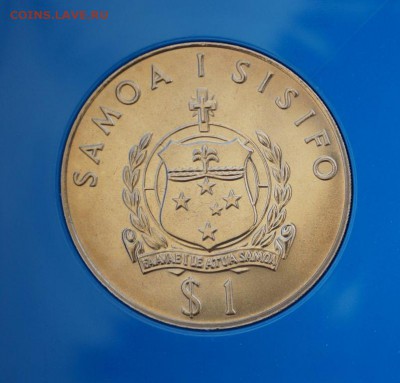 Самоа 1 Тала 1982 Игры Содружества метание копья UNC в памят - krona_shajba_samoa_1_tala_1982_igry_sodruzhestva_metanie_kopja_unc_v_pamjatnoj_korobke (1)