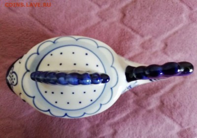 Сахарница (икорница) Гжель СССР до 15.08. в 22-00 - 5789109575