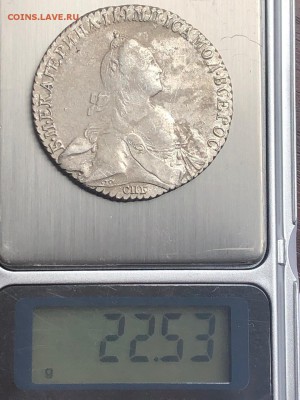 1 рубль 1770 г. TI ЯЧ СПБ - 1 р. 1770 г ЯЧ ТI СПБ (4)