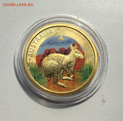 встралия 1$ доллар 2011 Кенгуру Пурнулулу Национальный парк - avstralija_1_dollar_2011_kenguru_purnululu_nacionalnyj_park_avstralii_zhivotnye_fauna_emal