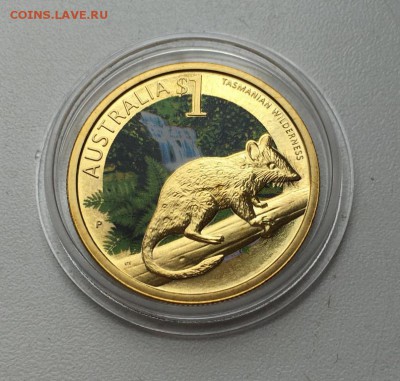 Австралия 1$ доллар 2010 Кволл Крапчатая сумчатая куница - avstralija_1_dollar_2010_kvoll_krapchataja_sumchataja_kunica_tasmanskaja_pustynja_zhivotnye_fauna_emal (2)