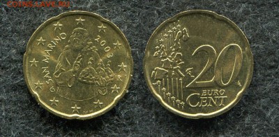 20 евроцентов 2003 Сан Марино до 15.08.19 в 22.00 мск - img052