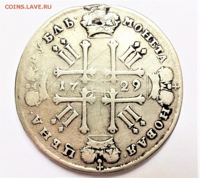 1 РУБЛЬ 1729 г. ПЁТР 2 . РЕДКИЙ . до 13.08 в 22-00 - 46712705 (1)