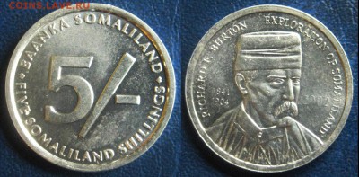 Сомалиленд 5 шиллингов, 2002 До 12-08 В 22-00МСК - Сомалиленд