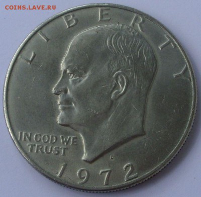 1 доллар США Орёл 1972 D. - 1 доллар США Орёл 1972 D - 2
