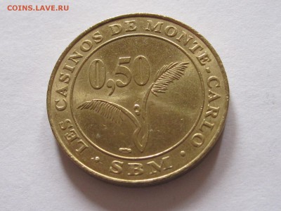 2 жетона казино Монте-Карло по 0,5 евро 12.08 22:05 - IMG_4419.JPG