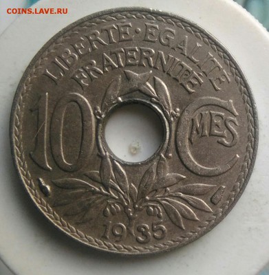 Франция 10 сантимов 1935 года до 14.08.2019 - IMG_20190714_133201