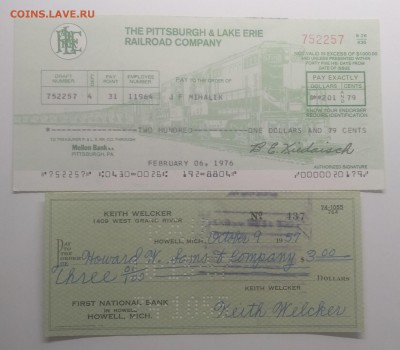 Чеки банков США 1957,1976 г.г.до 17.08. в 22.00 м - IMG_20190811_105139